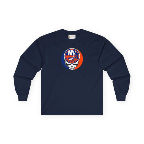 New York Islanders Grateful Dead Long Sleeve Tee StealieShop