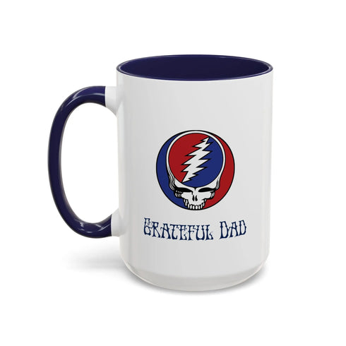 Grateful Dad - New York Giants Grateful Dead Stealie Coffee Mug (15oz) - StealieShop
