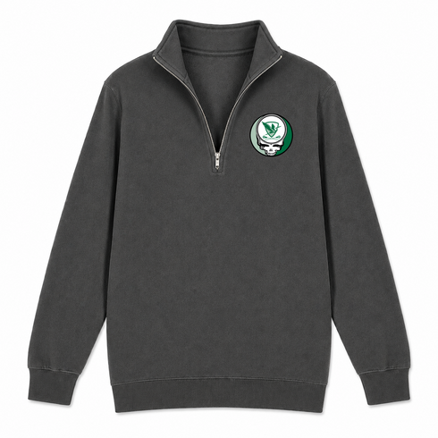 William Smith Lacrosse - Premium Grateful Dead Quarter-Zip Pullover - Charcoal - 6