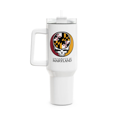 Grateful Dead - University of Maryland Stealie "Fat Man" Tumbler, Double Insulated 40oz Travel Mug - StealieShop