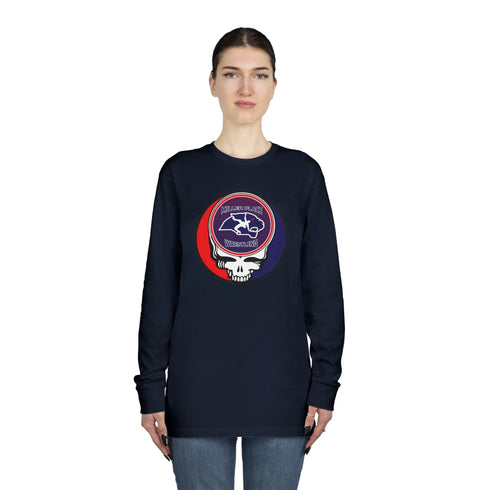 Grateful Dead - Miller Place Wrestling Stealie Long Sleeve Crewneck Tee - StealieShop
