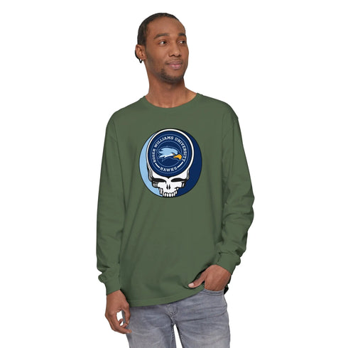 Roger Williams University Garment-Dyed Long Sleeve T-Shirt StealieShop