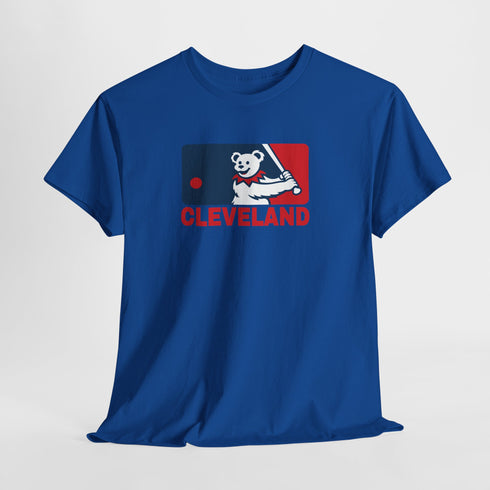 Cleveland Guardians Dancing Bear MLB Logo Unisex Grateful Dead T-Shirt
