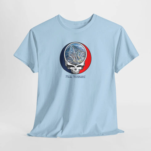 Pico Mountain Trail Map Stealie Grateful Dead T-Shirt