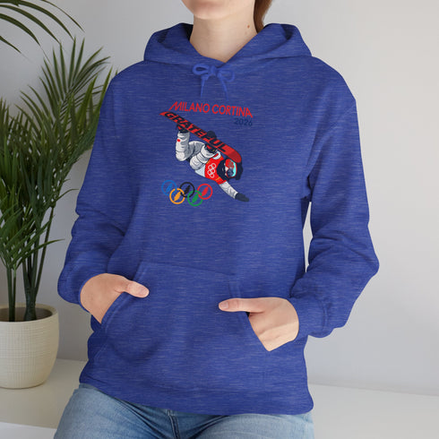 'Snowboardin' Jerry' 2026 Milano Cortina Olympics Unisex Heavy Blend Hoodie