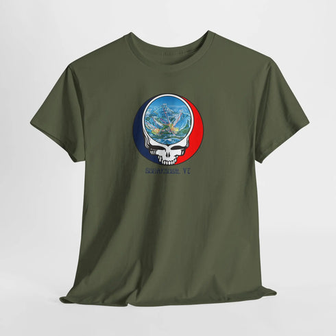 Sugarbush Trail Map Stealie Grateful Dead T-Shirt