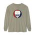 Grateful Dead - New Orleans Flag Stealie Garment-Dyed Long Sleeve T-Shirt - StealieShop