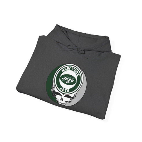 New York Jets Original Stealie Grateful Dead Hooded Sweatshirt - NFL