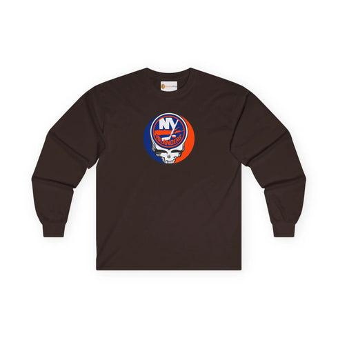 New York Islanders Grateful Dead Long Sleeve Tee StealieShop