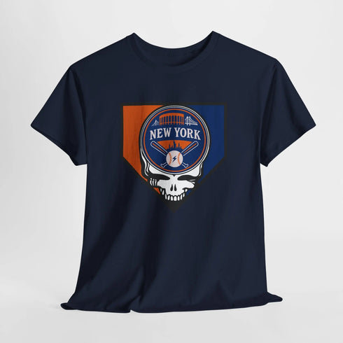 Grateful Dead - Home Run Collection: New York Edition Classic Stealie T-Shirt - MLB - StealieShop