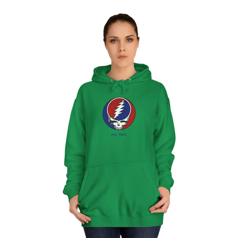 Grateful Dead - Grateful Dead Stealie - Est. 1965 Unisex College Hoodie - StealieShop