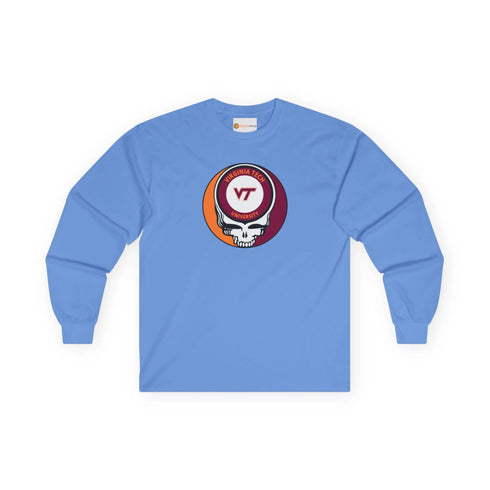 Virginia Tech Grateful Dead Long Sleeve Tee StealieShop