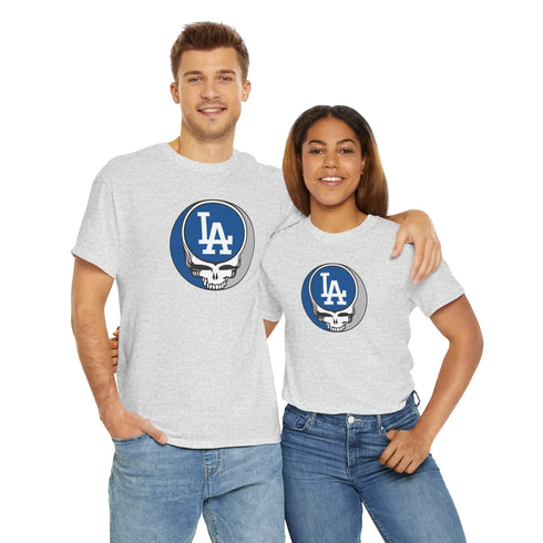 Los Angeles Dodgers Grateful Dead Steal Your Face T-Shirt StealieShop