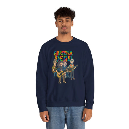 Grateful Dead - Jerry and The Band | Life is dead. Crewneck Sweatshirt - StealieShop