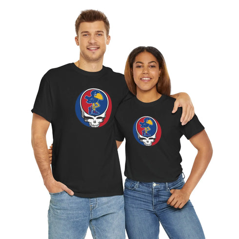 Kansas Jayhawks University Grateful Dead T-Shirt StealieShop