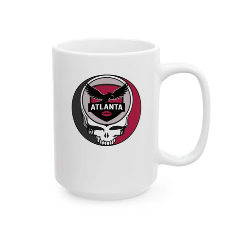 Grateful Dead - Atlanta Falcons Stealie Ceramic Mug - NFL - StealieShop