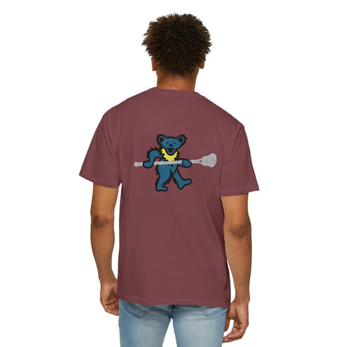 Lax Bear Unisex Garment-Dyed T-shirt - StealieShop