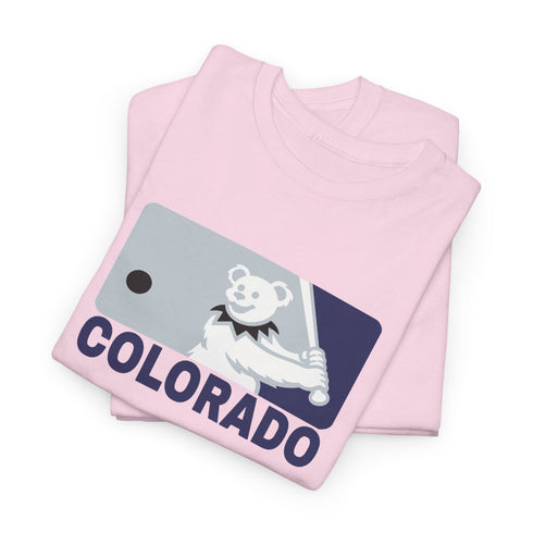 Colorado Rockies Dancing Bear MLB Logo Unisex Grateful Dead T-Shirt