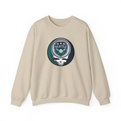 Grateful Dead - Seattle Mariners Grateful Dead Stealie Crewneck Sweatshirt - MLB - StealieShop