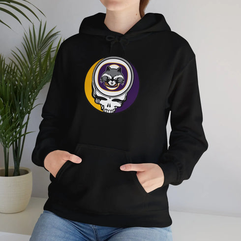 Grateful Dead - Oconomowoc High School - Raccoons Stealie Unisex Heavy Blend Hoodie - StealieShop