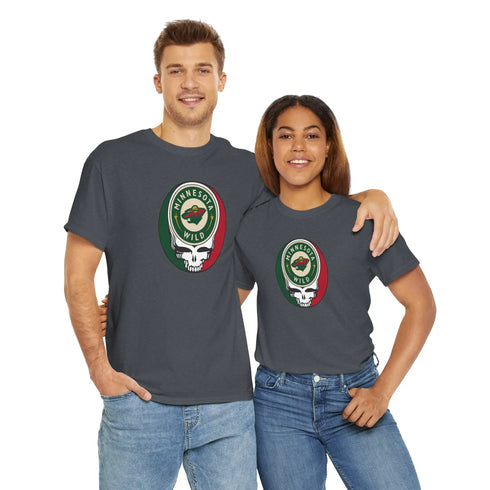 Minnesota Wild Grateful Dead Steal Your Face T-Shirt - NHL - StealieShop
