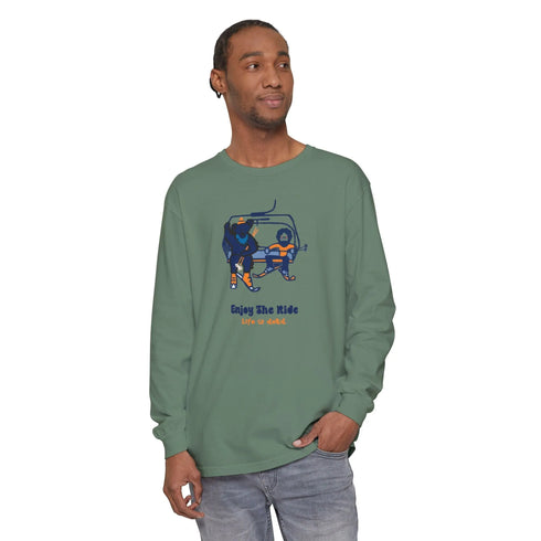 Grateful Dead - Enjoy The Ride Vineyard Collection Garment-dyed Long Sleeve T-Shirt - StealieShop