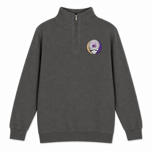 Western Carolina University - Premium Grateful Dead Quarter-Zip Pullover - Charcoal - 5