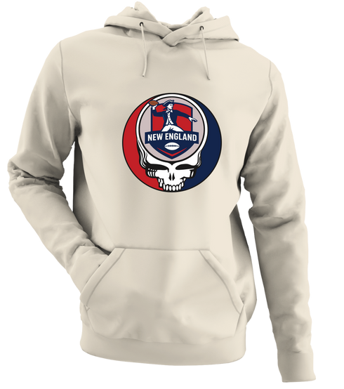 New England Football - Premium Grateful Dead Hoodie - Sand - 3
