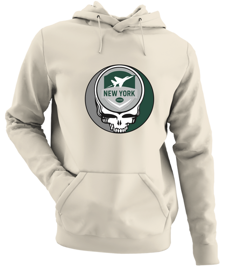 New York Football - Premium Grateful Dead Hoodie - Sand - 3