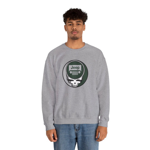 Grateful Dead - Jeep Stealie Crewneck Sweatshirt - StealieShop
