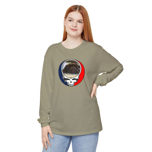 Custom Dog Garment-Dyed Long Sleeve T-Shirt (146)