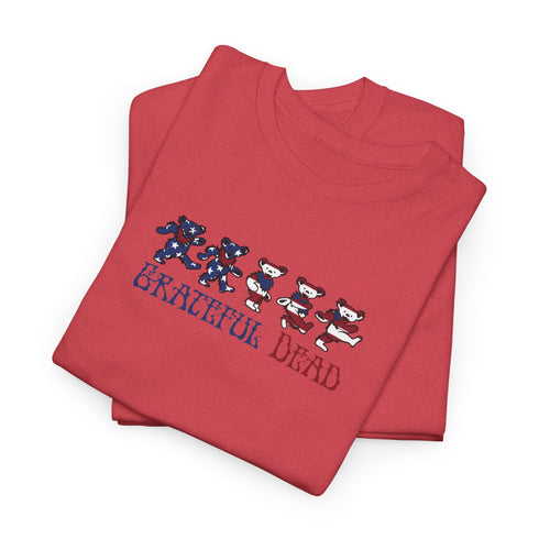 American Flag Dancing Bears Unisex Grateful Dead T-Shirt