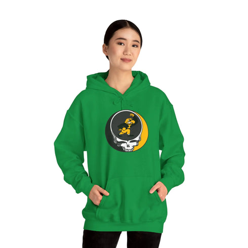 University of Iowa Grateful Dead Unisex Heavy Blend Hoodie - Hooded Sweatshirt StealieShop