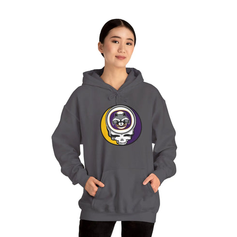 Grateful Dead - Oconomowoc High School - Raccoons Stealie Unisex Heavy Blend Hoodie - StealieShop