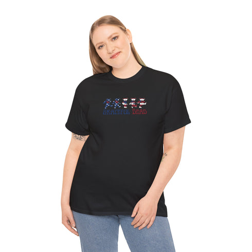 American Flag Dancing Bears Unisex Grateful Dead T-Shirt