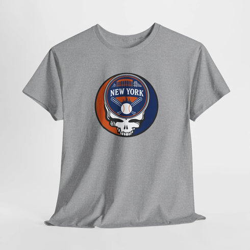 Grateful Dead - New York Mets Classic Stealie / Dancing Bear Two-Sided T-Shirt - MLB - StealieShop