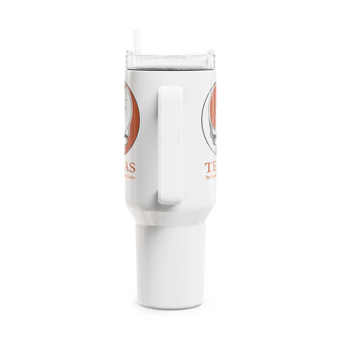 Grateful Dead - University of Texas Stealie "Fat Man" Tumbler, Double Insulated 40oz Travel Mug - StealieShop