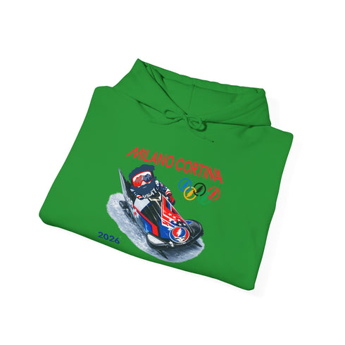 "Bobsleddin' Jerry' 2026 Milano Cortina Olympics Unisex Heavy Blend Grateful Dead Hoodie