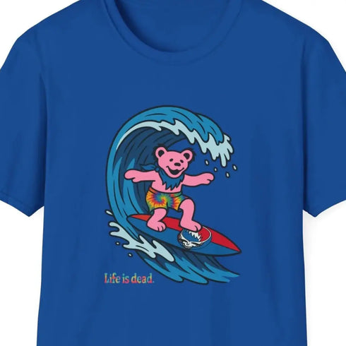 Grateful Dead - Surfin' Bear - Life is dead. Grateful Dead TShirt - StealieShop