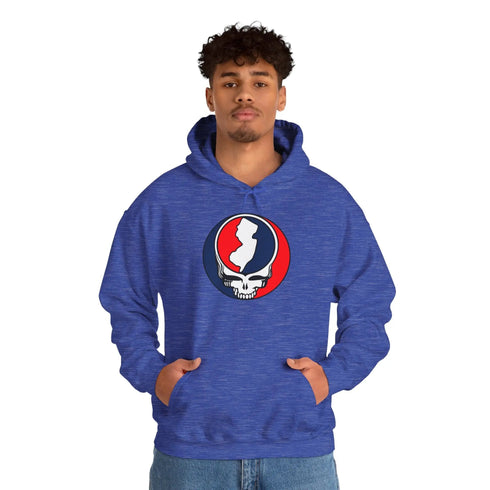 New Jersey Map Stealie Grateful Dead Hoodie
