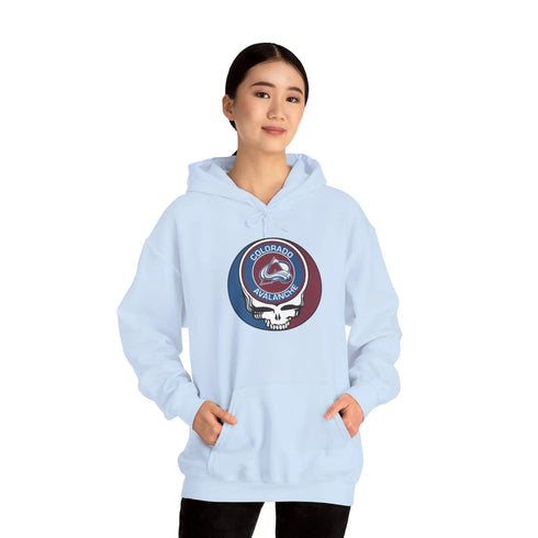 Colorado Avalanche Grateful Dead Unisex Heavy Blend Hoodie - StealieShop