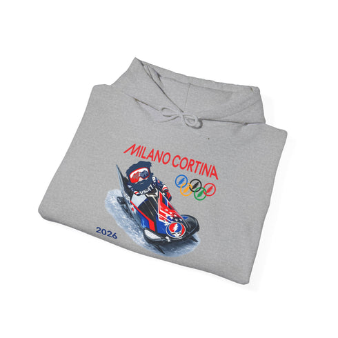 "Bobsleddin' Jerry' 2026 Milano Cortina Olympics Unisex Heavy Blend Grateful Dead Hoodie