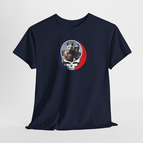 Custom Dog Stealie Grateful Dead T-Shirt