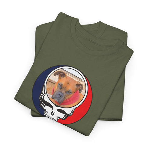 Custom Dog Stealie Unisex Grateful Dead T-Shirt (131)