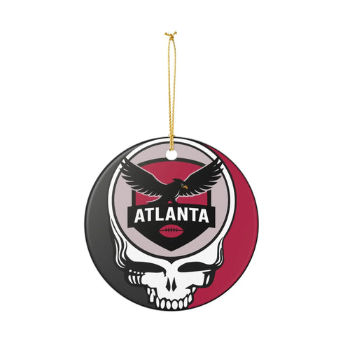Atlanta Football Stealie Christmas Ornament - StealieShop
