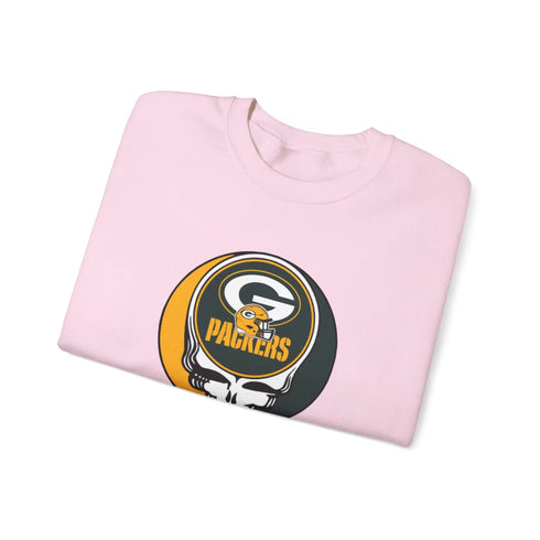 Green Bay Packers Original Grateful Dead Stealie Crewneck Sweatshirt