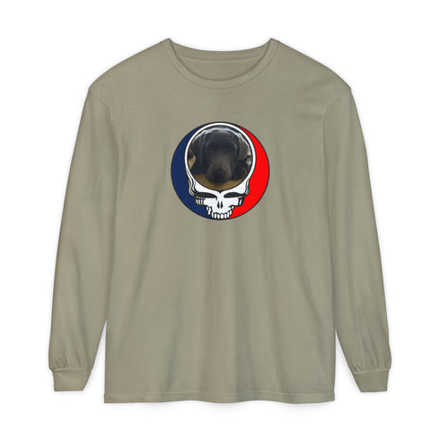 Custom Dog Garment-Dyed Long Sleeve T-Shirt (90)