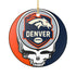 Grateful Dead - Denver Football Stealie Christmas Ornament - StealieShop