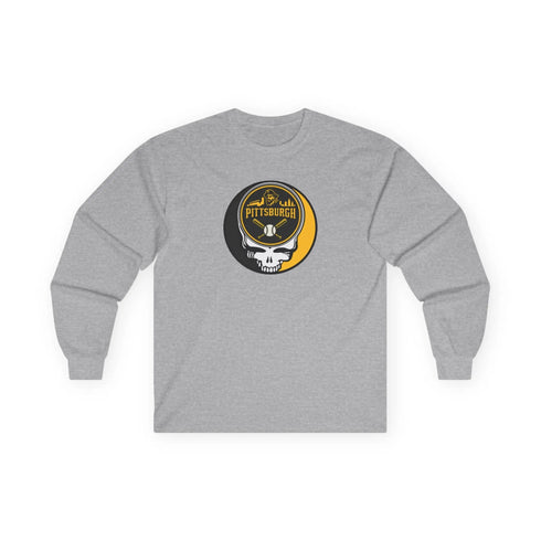 Grateful Dead - Pittsburgh Pirates Stealie Grateful Dead Long Sleeve Tee - MLB - StealieShop