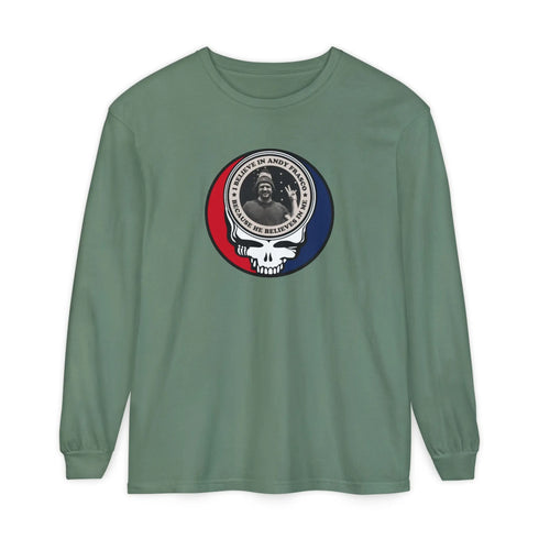 Grateful Dead - Andy Frasco Garment-Dyed Long Sleeve T-Shirt - StealieShop